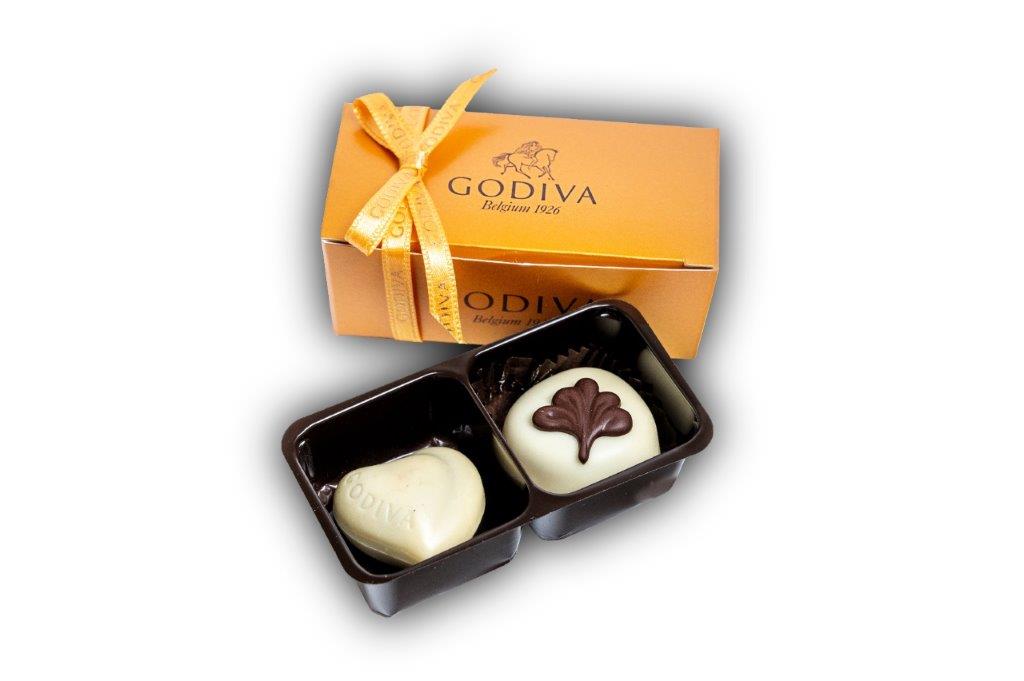 Godiva - Gold Ballotin 2pcs Chocolate box 25G