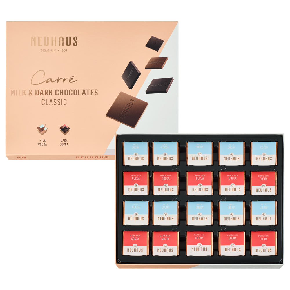 Neuhaus - Carré - Milk & Dark Chocolates 40 Pcs 200G