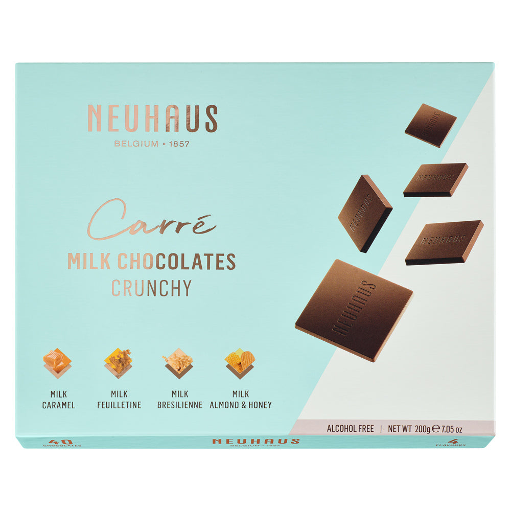 Neuhaus - Carré - Crunchy Milk Chocolate 4 flav/ 40pcs 200G