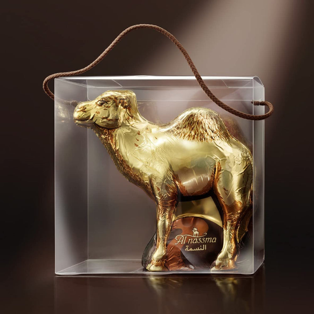 Al Nassma - Camel Milk Chocolate - Hollow Camel Figurine Gift Box - 130g