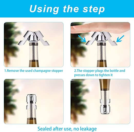 Premium Champagne Stopper - Sealing Plug (1 Plug)