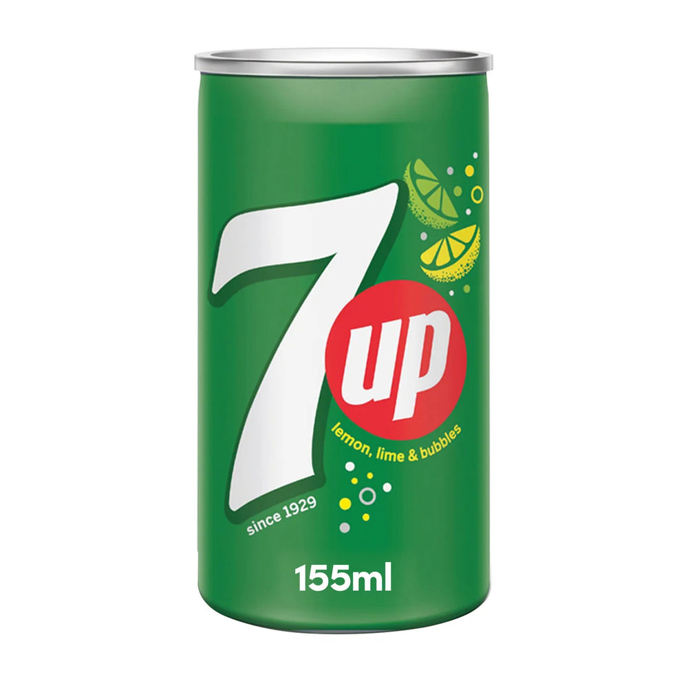 Soda 7UP - Carbonated Soft Drink 155ml can