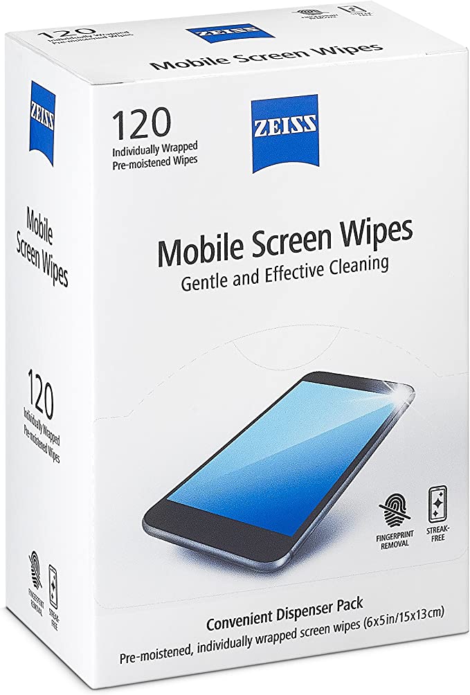 ZEISS - Mobile screen wipes Individually Wrapped (10Pcs)