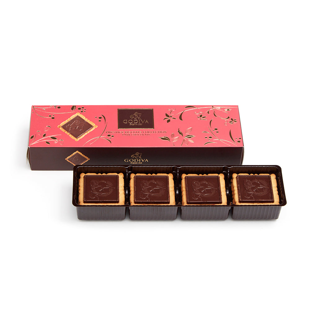 Godiva - Dark Chocolate Biscuits. 12pcs 100g