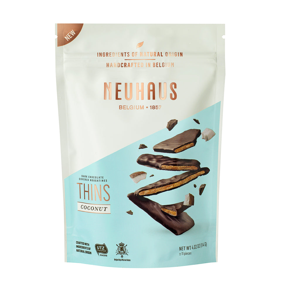 Neuhaus - Dark Choc Coconut Nougatines THINS 114G