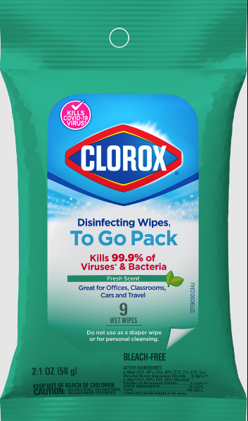 Clorox® Disinfecting Wipes On the Go - Fresh Scent