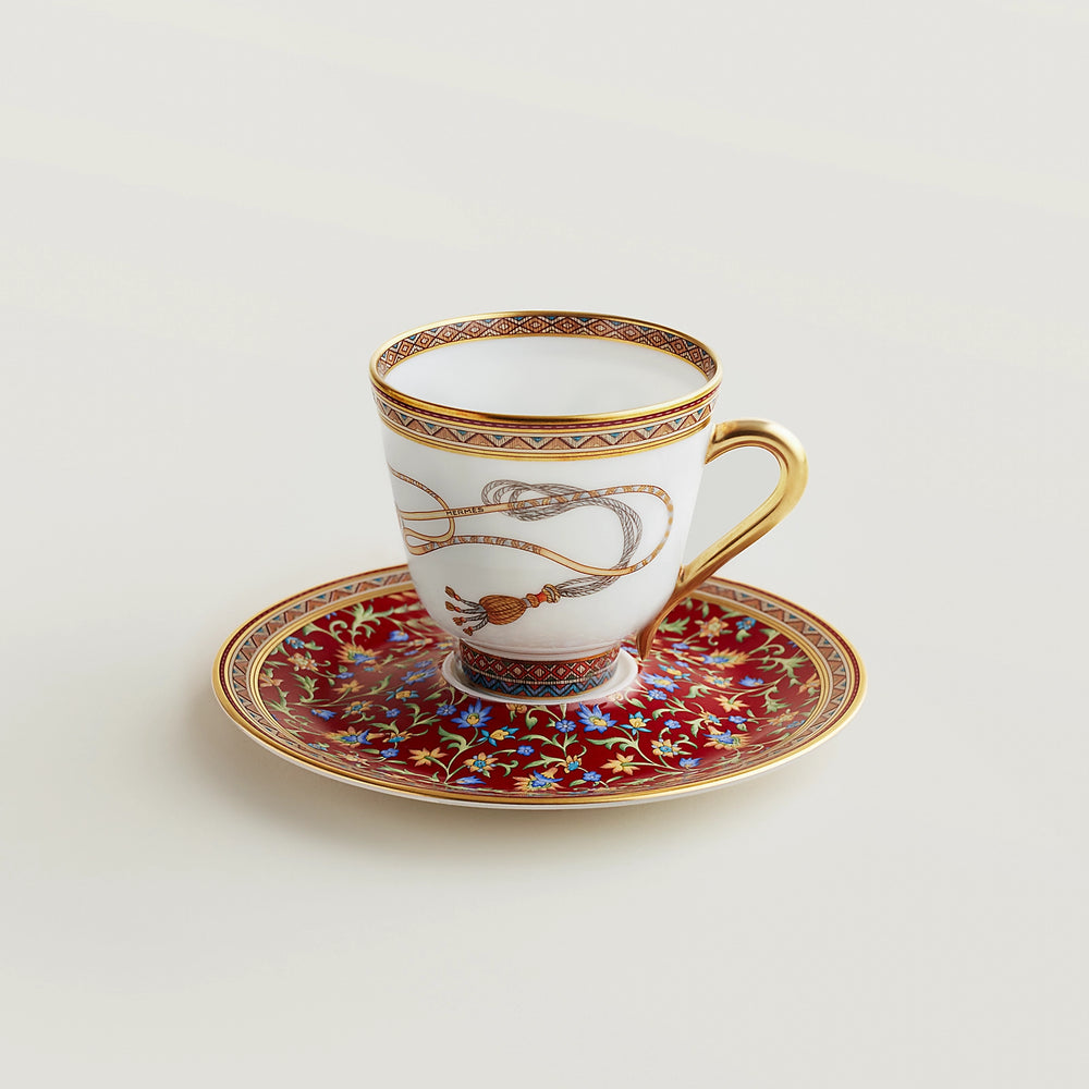 Hèrmes - Cheval d'Orient coffee cup and saucer ( Set of 2)