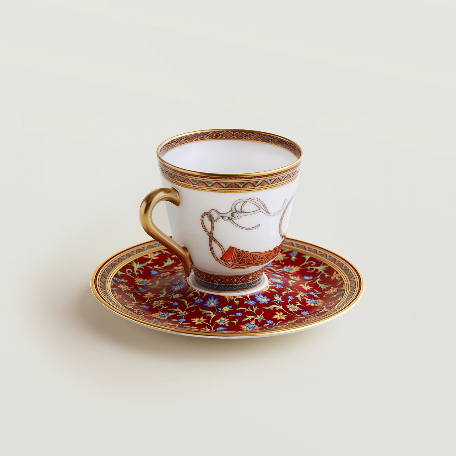 Hèrmes - Cheval d'Orient coffee cup and saucer ( Set of 2)