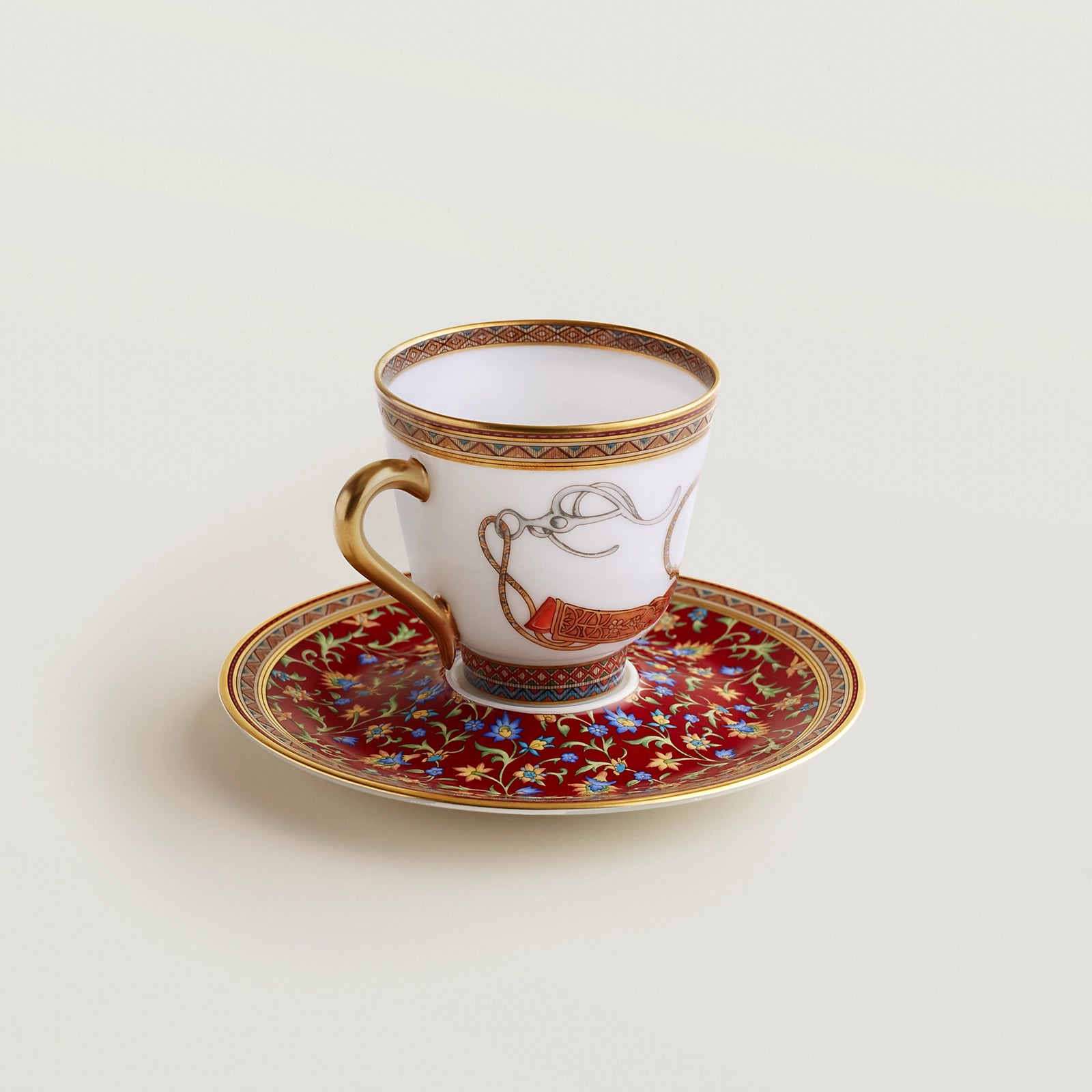 Hèrmes - Cheval d'Orient coffee cup and saucer ( Set of 2)