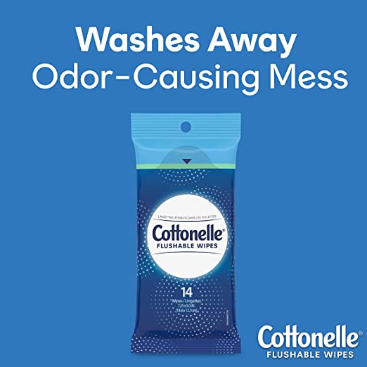 Cottonelle Fresh Care On-the-Go Flushable Wet Wipes.