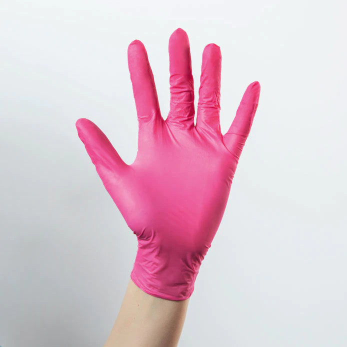 Vileda - Gloves Colors x50 - Coloured disposable 100% nitrile gloves